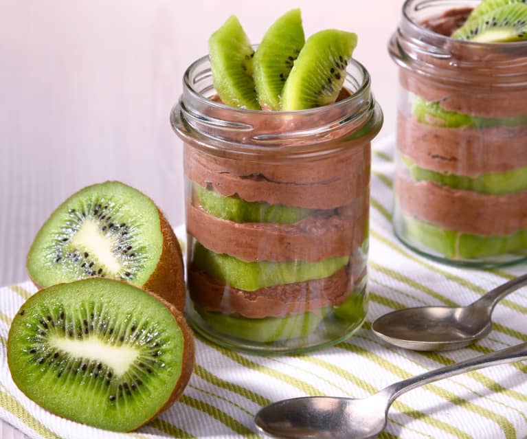 Mousse cioccolato e kiwi