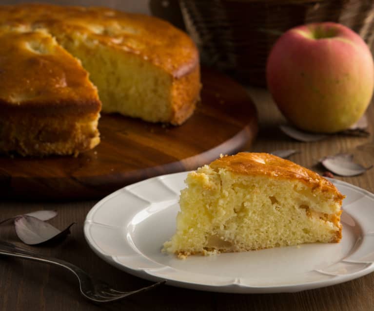 Torta di mele Bimby con yogurt senza uova e burro TM31