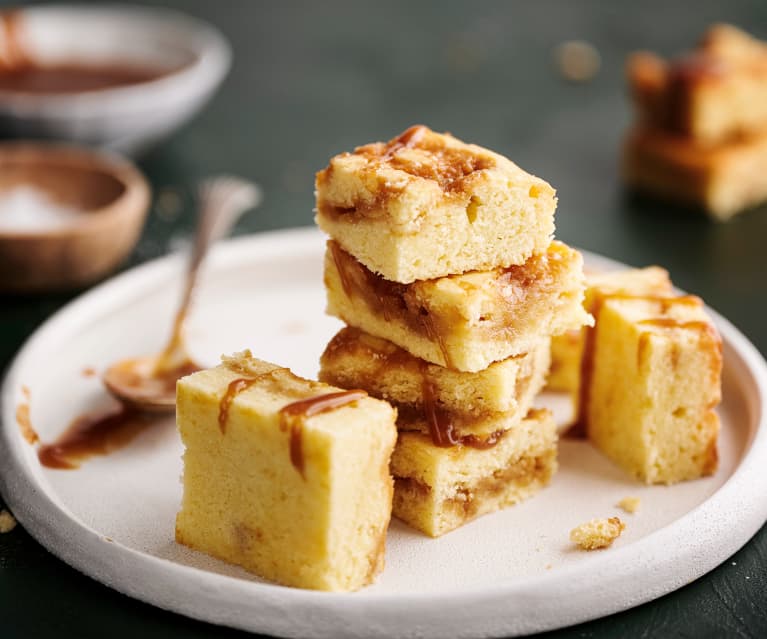 Bocaditos de chocolate blanco y caramelo salado TM6