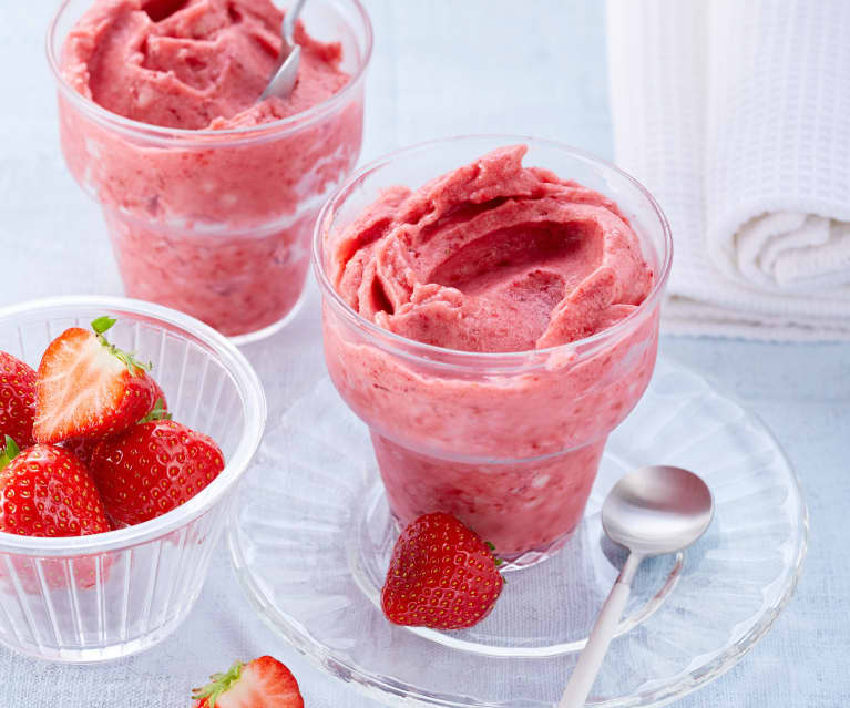 Sorbet fraise-banane