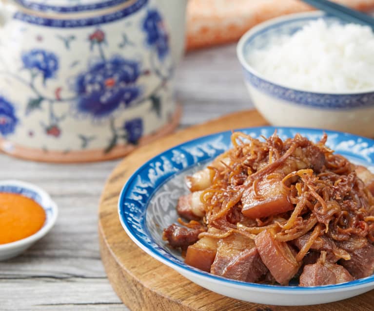 Samcan Daging Babi dengan Terasi (Pork Belly In Shrimp Paste)