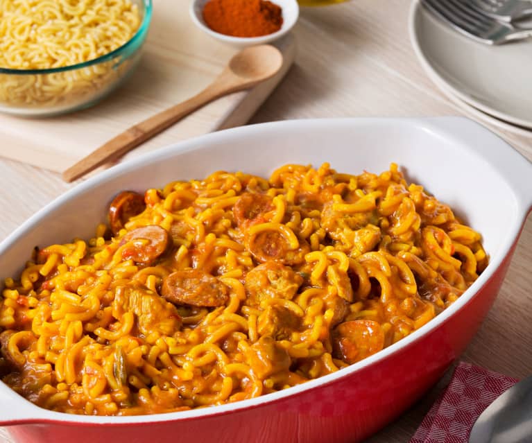 Fideuá con carne y chorizo - Cookidoo® – a plataforma oficial de receitas  Bimby®