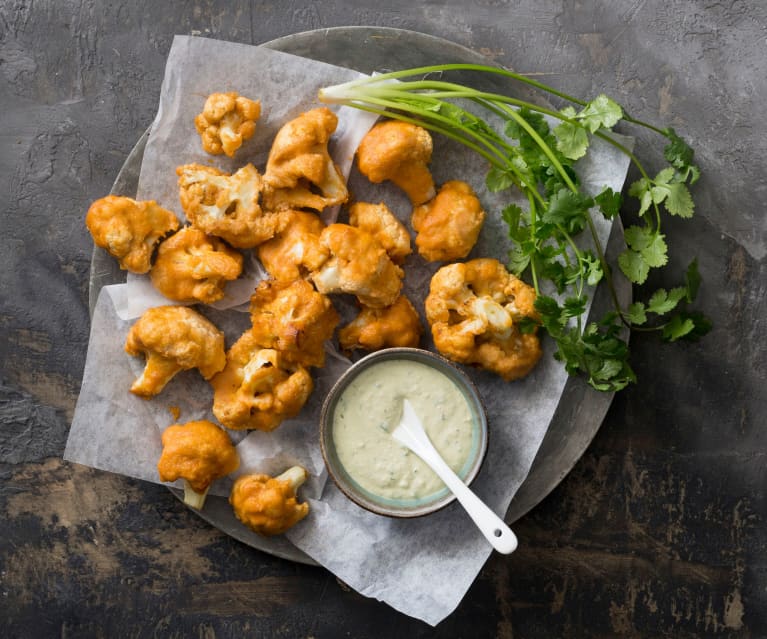 Cauliflower buffalo bites