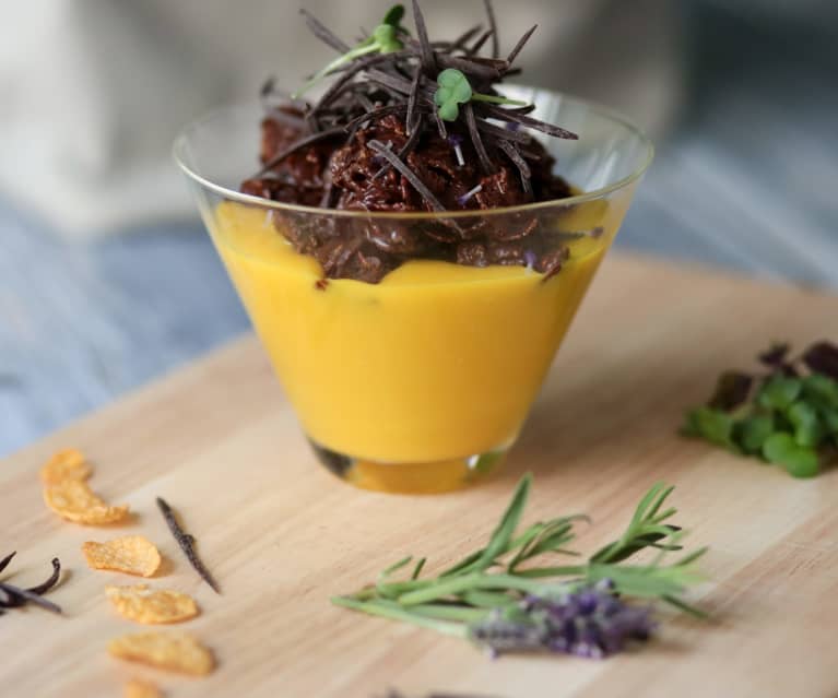 Crema alla lavanda con cereali croccanti al burro di arachidi (di Mirko Ronzoni)