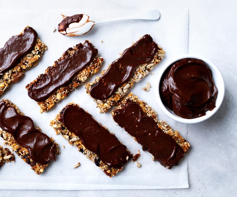 Cobertura de chocolate negro con mantequilla