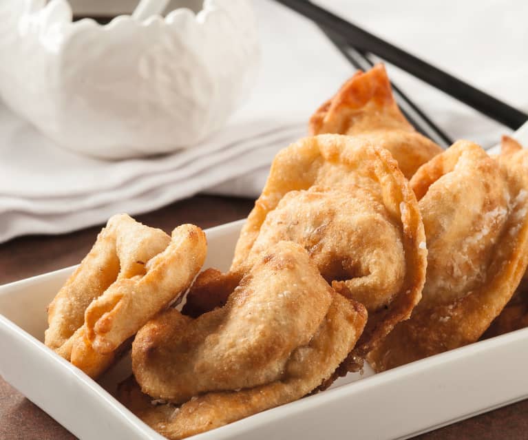 Wan Tans (frittierte Teigtaschen) Wan Tans (frittierte Teigtaschen)
