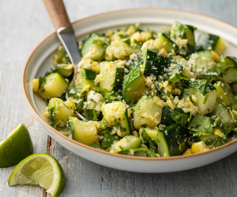 Courgettes with Corn