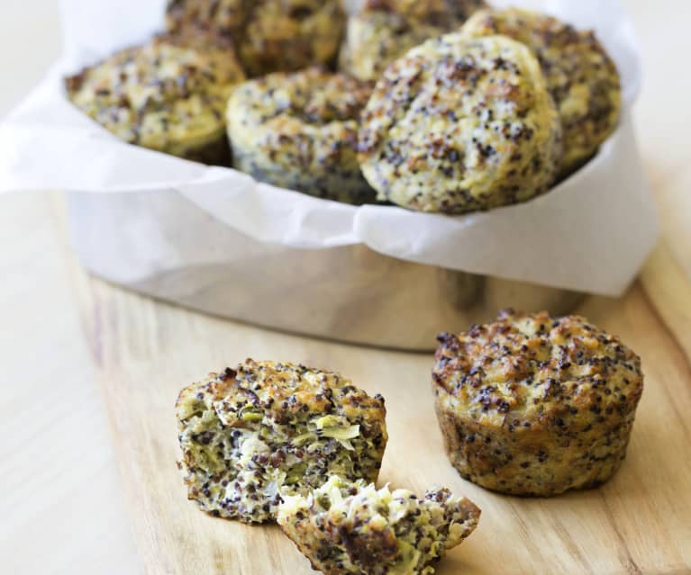 Šunkovo-sýrové quinoa muffiny