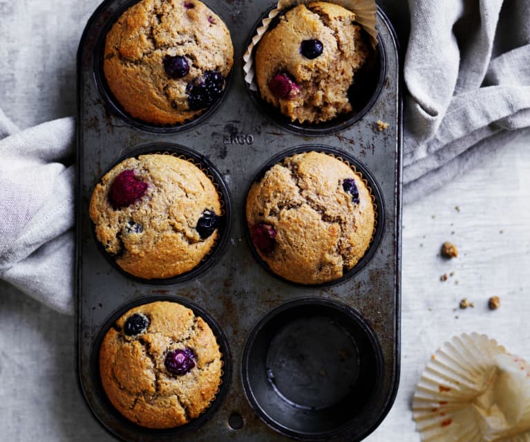 Basic berry muffins