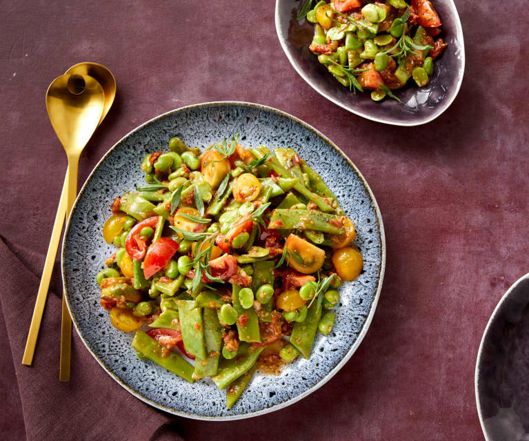 Bohnensalat mit Tomatendressing