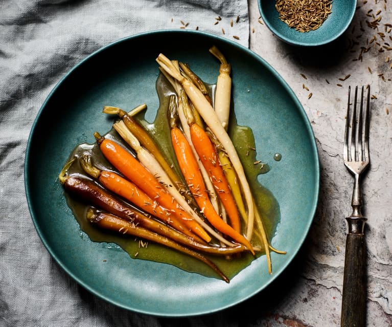 Glazed carrots with honey