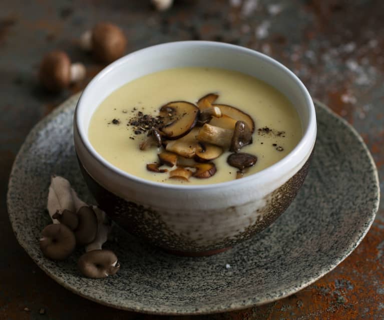 Soupe de pommes de terre champignons