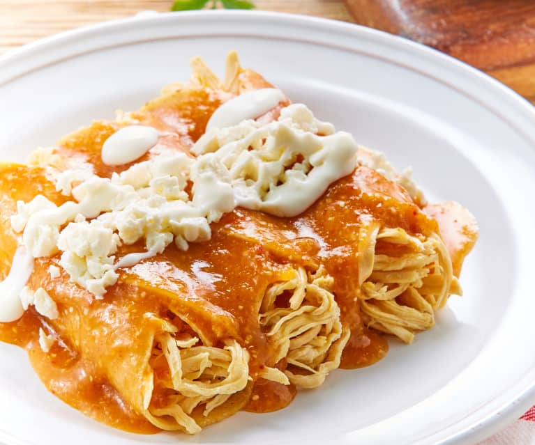 Arriba 91+ imagen receta de enchiladas con pollo