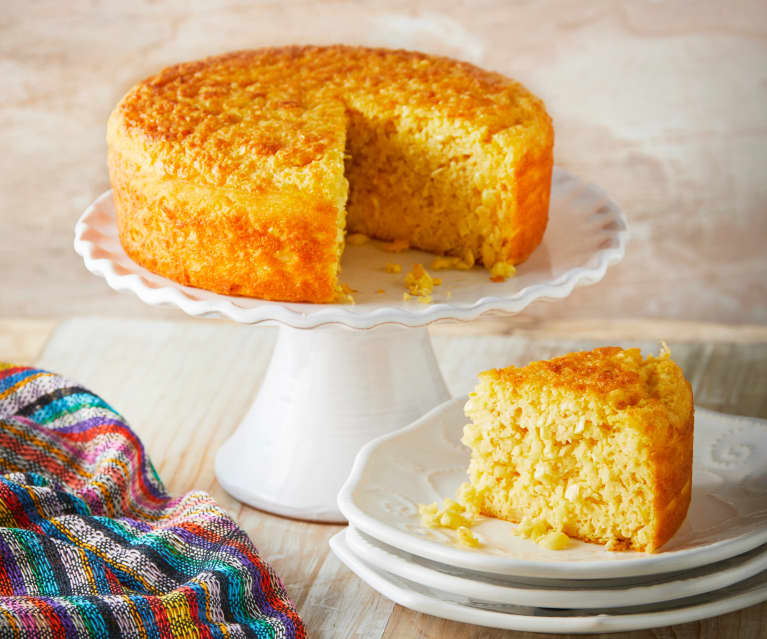 Torta de elote con queso - Cookidoo® – la plataforma de recetas oficial de  Thermomix®