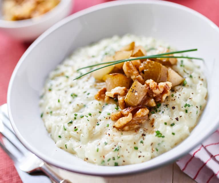 Vier-Käse-Risotto mit karamellisierten Walnuss-Birnen - Cookidoo® – a ...