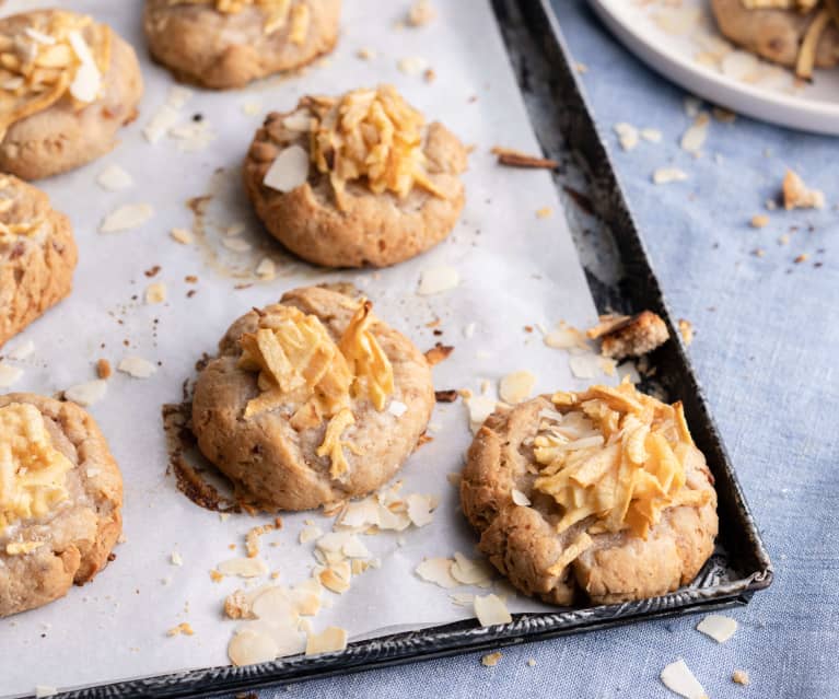 Biscoitos de maçã e noz