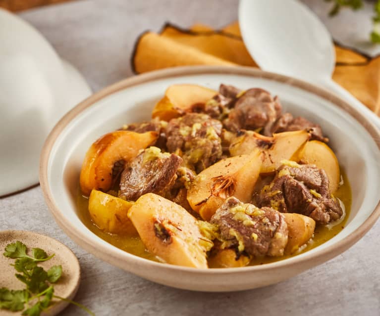 Tajine d'agneau aux coings