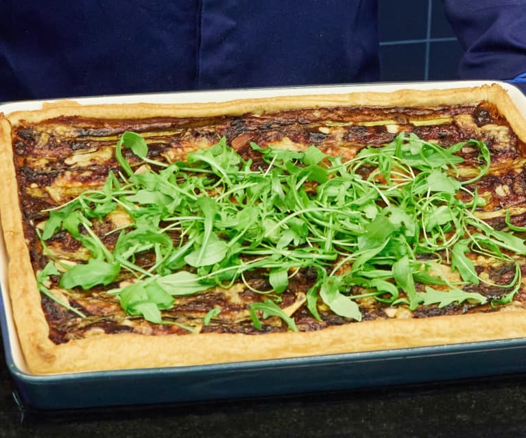 Tarte asperge, amande et comté par Eric Guérin