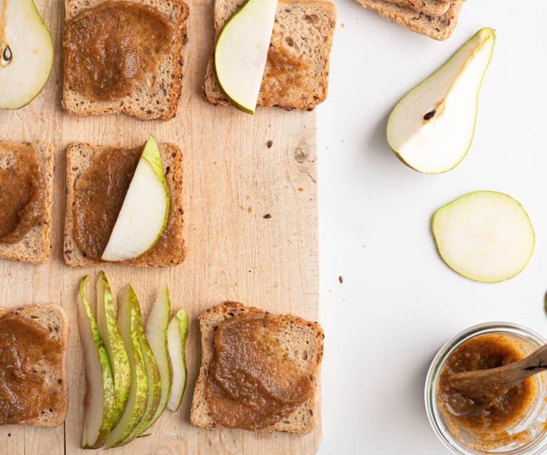 Pâte à tartiner poire-vanille-gingembre