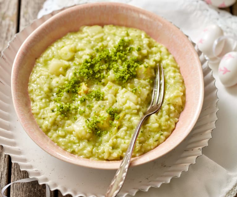 Spargel-Bärlauch-Risotto