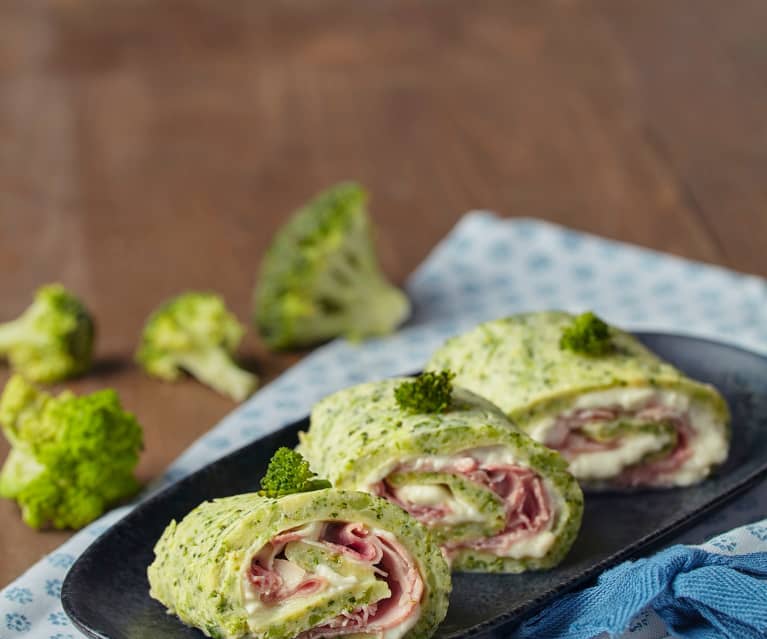 Rotoli di broccoli con squacquerone