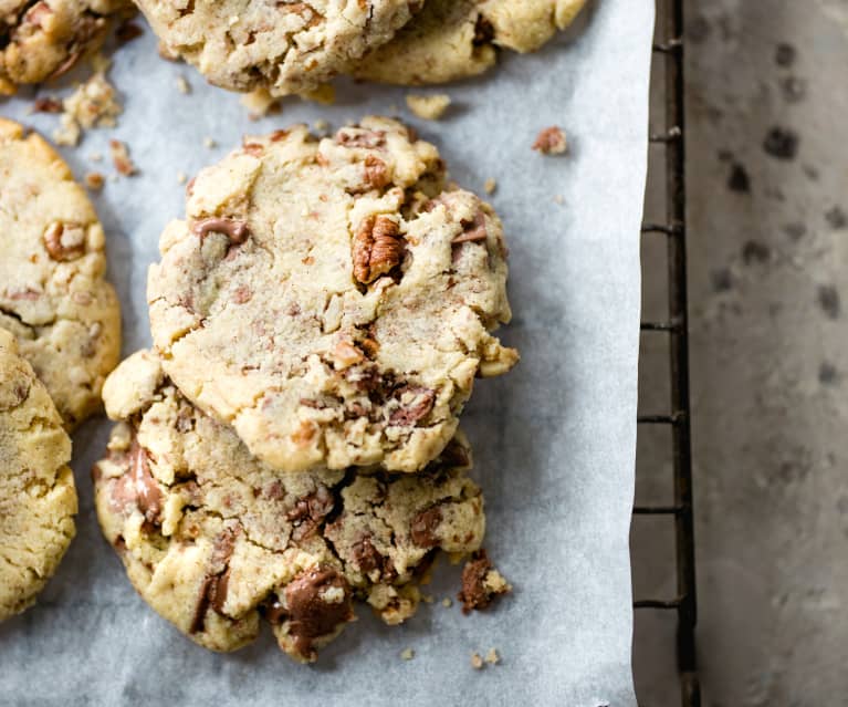 Cookies tout chocolat aux noix de pécan - Recette facile pour le