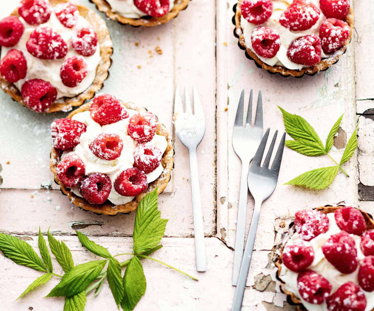 Mini Tartelettes Vanille Framboise