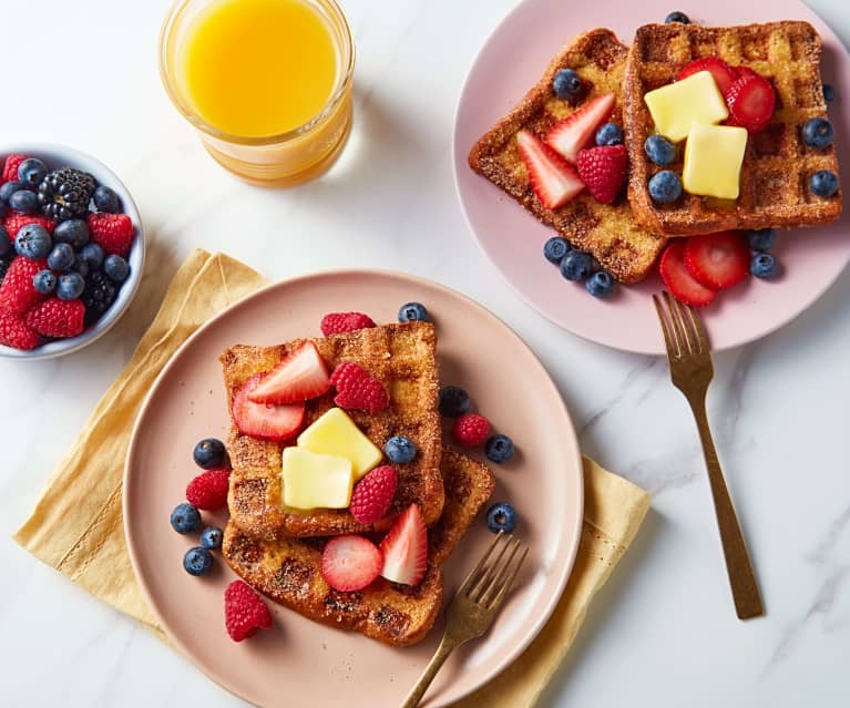 Gaufre au pain doré