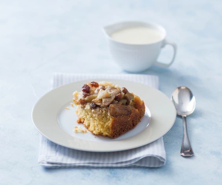 Apple, feijoa and ginger sponge pudding