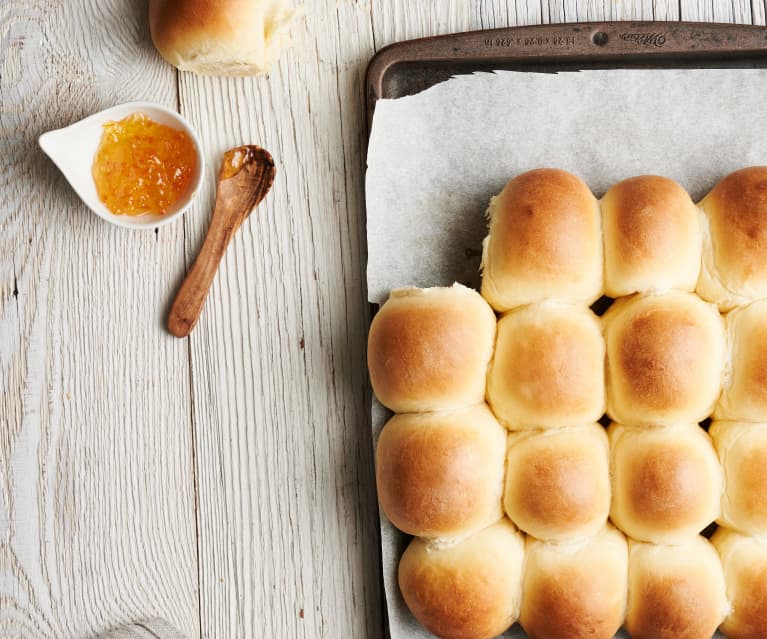 Panecillos blandos para el desayuno