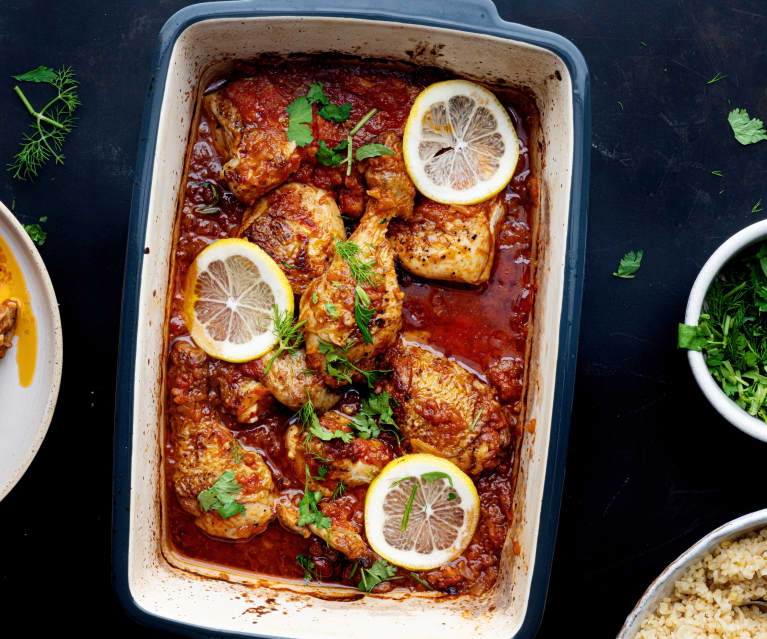 Pollo georgiano con bulgur