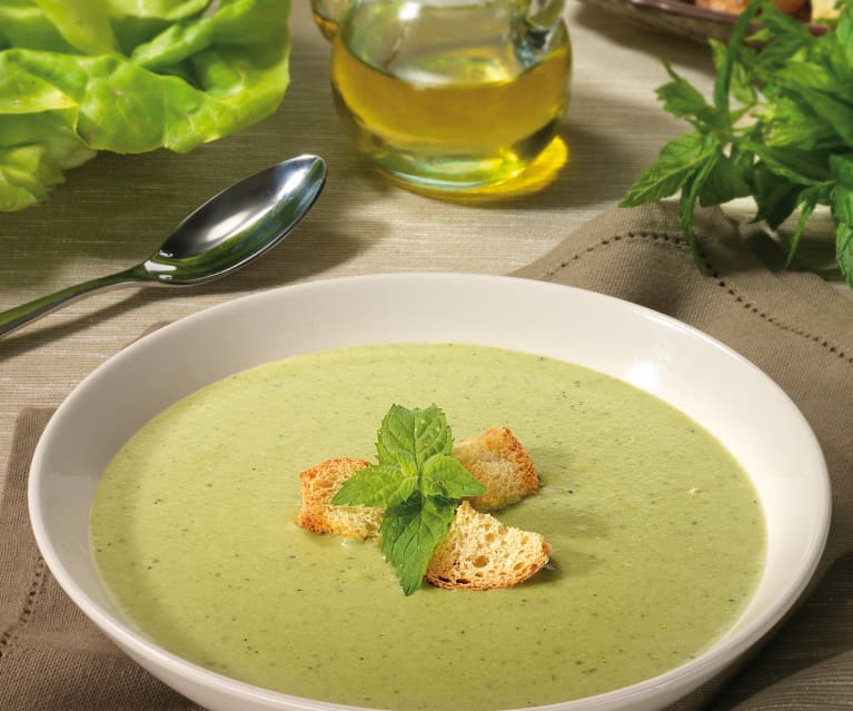 Crema di lattuga e menta