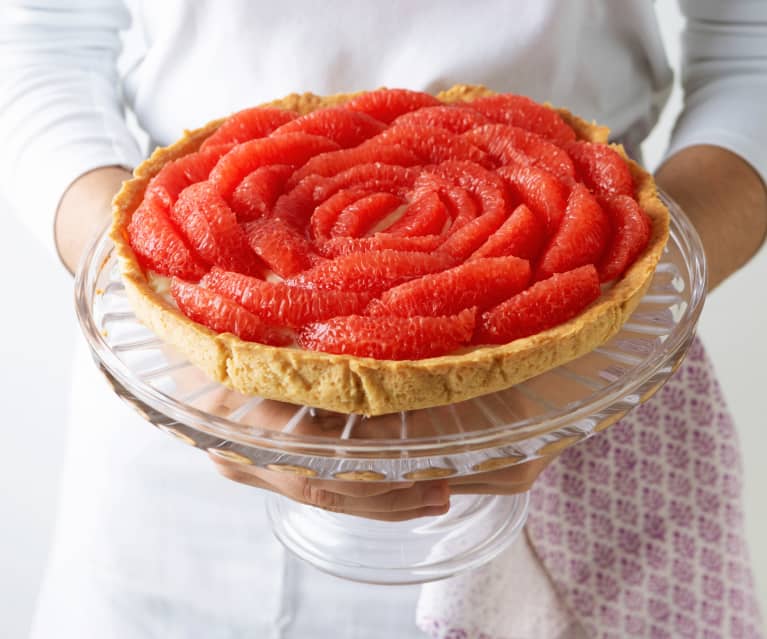 Tarta de pomelo y chocolate blanco