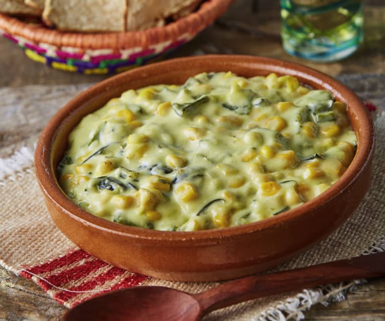 Descubrir 60+ imagen queso con rajas receta