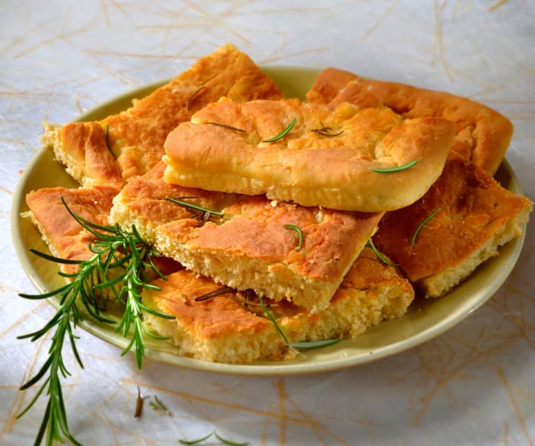 Focaccia di ceci saporita