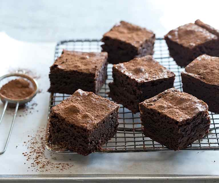 Decadent dark chocolate brownies