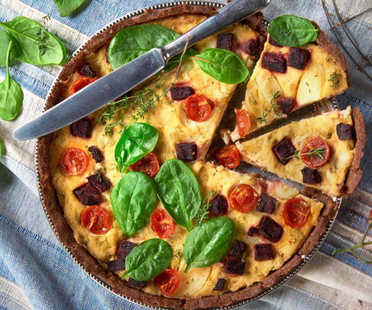 Torta salata con verdure di stagione