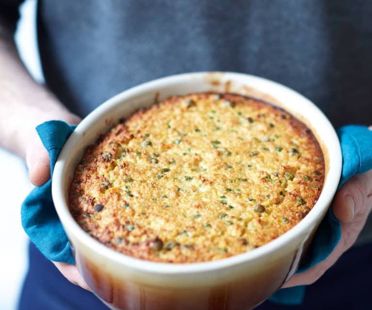 Gratin de quinoa et petits pois à la ricotta