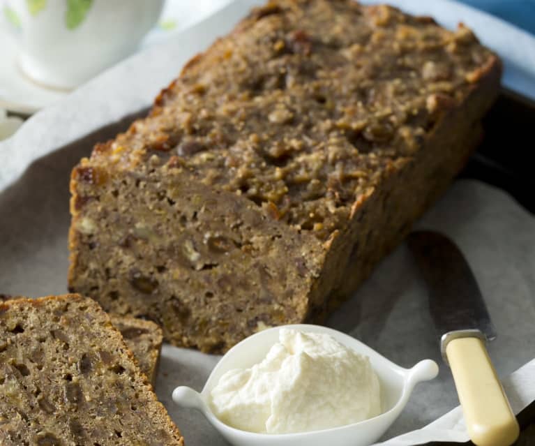 Fig and apricot tea bread