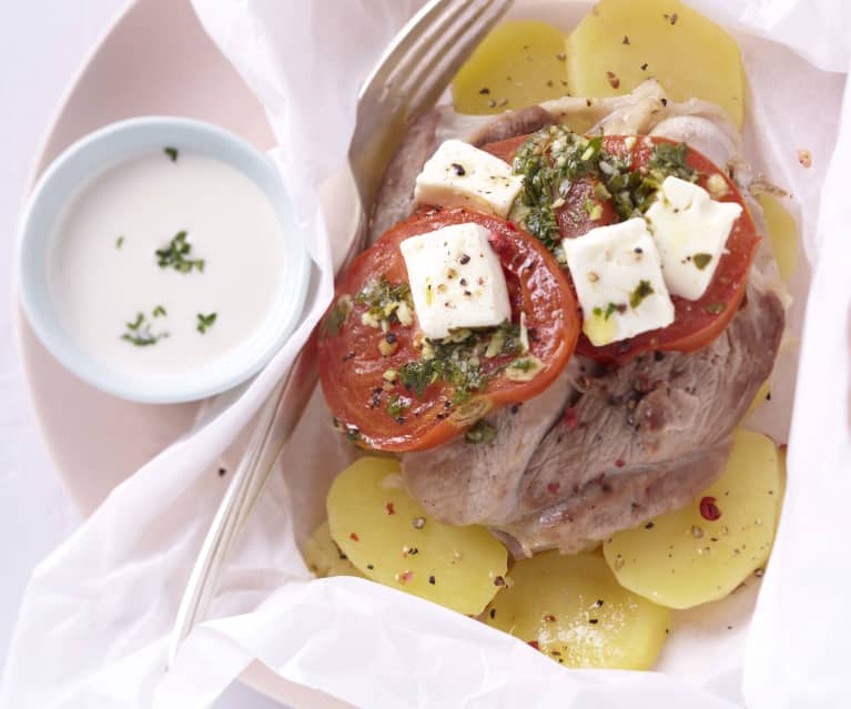 Papillotes d'agneau à la feta