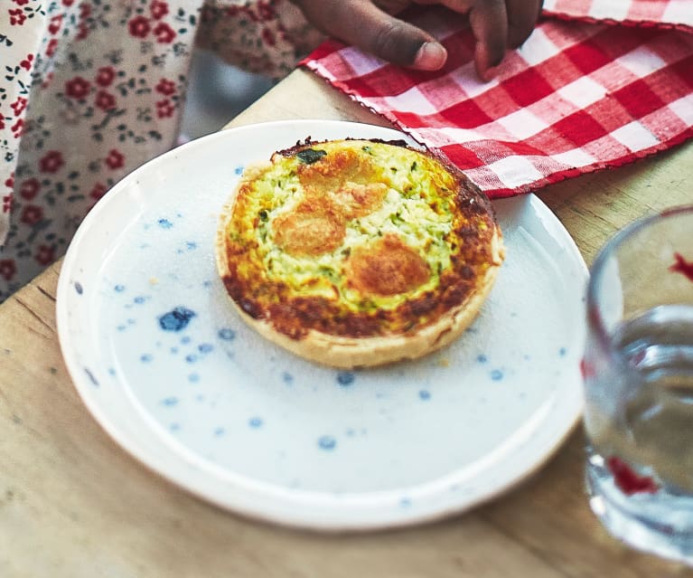 Petites quiches aux courgettes