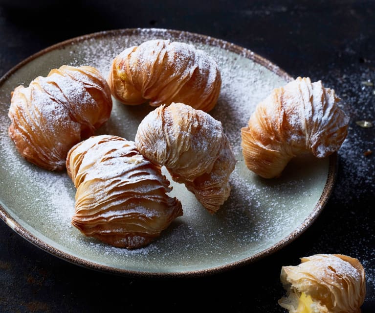 Code di aragosta con crema pasticcera