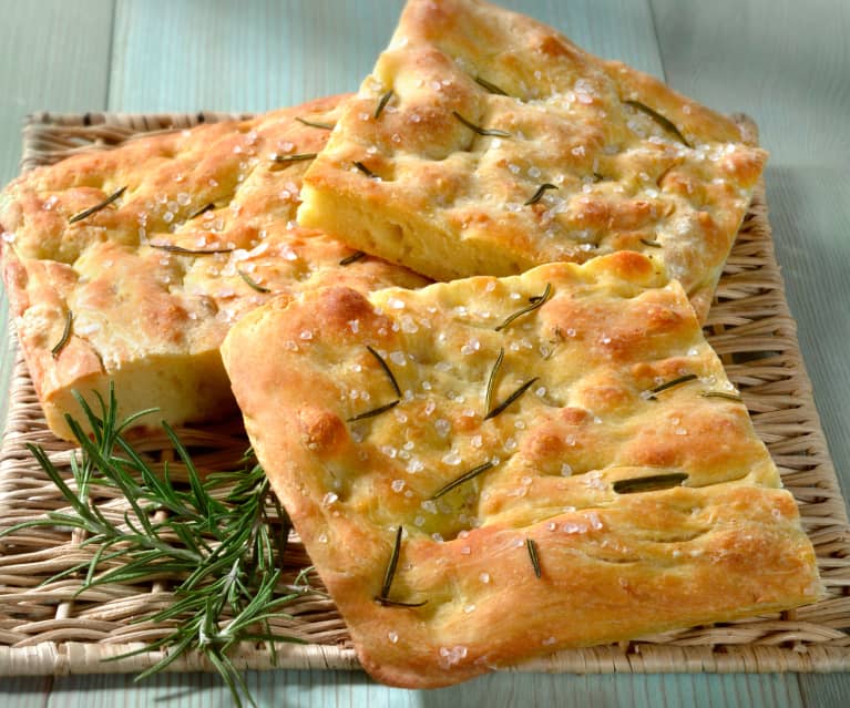 Focaccia with Sea Salt Flakes (TM5/6 Metric) Focaccia with Sea Salt Flakes (TM5/6 Metric)