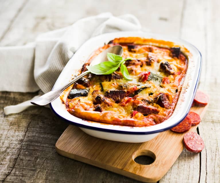 Gratin de ratatouille chorizo chèvre - Cookidoo® – the official ...