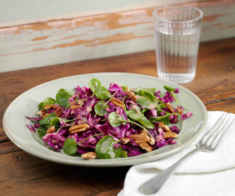 Purple Cabbage with Pecan Salad