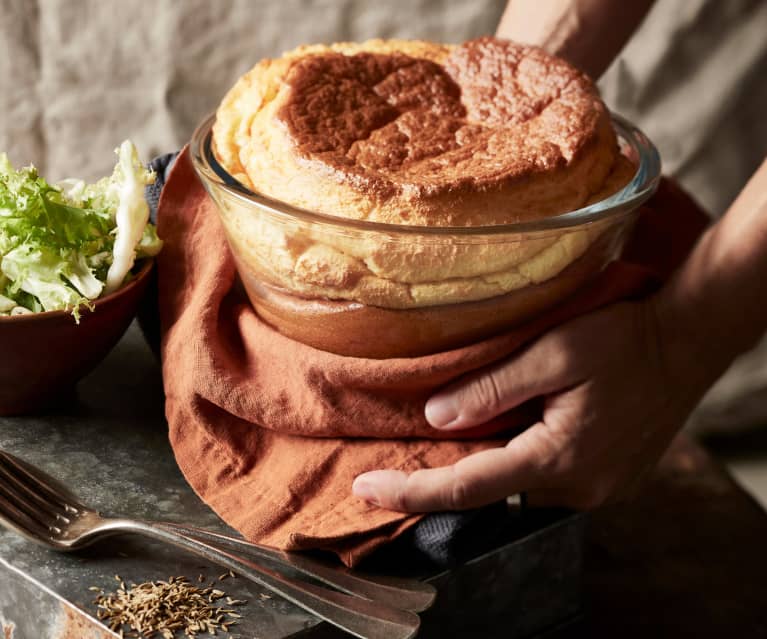 Soufflé au munster et au cumin