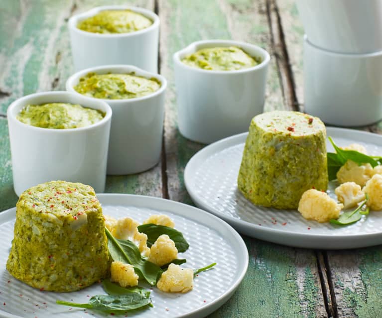 Sformato di cavolfiore e spinaci