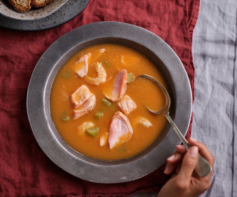 Sopa de salmão