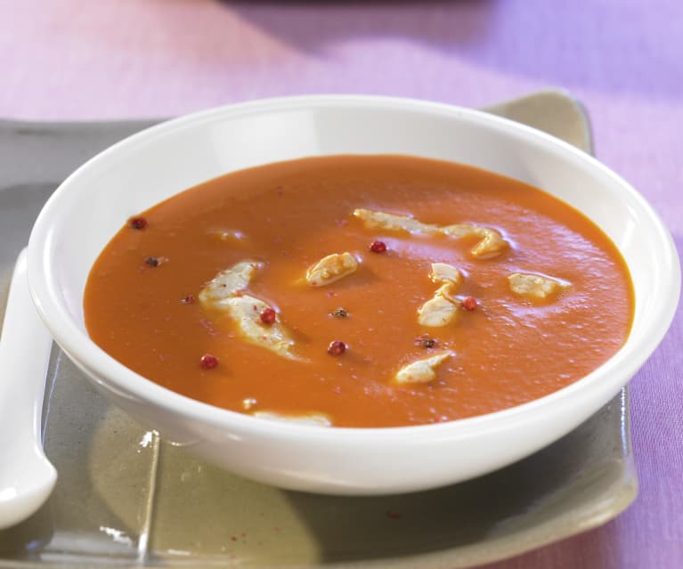 Tomatensuppe mit Geflügel