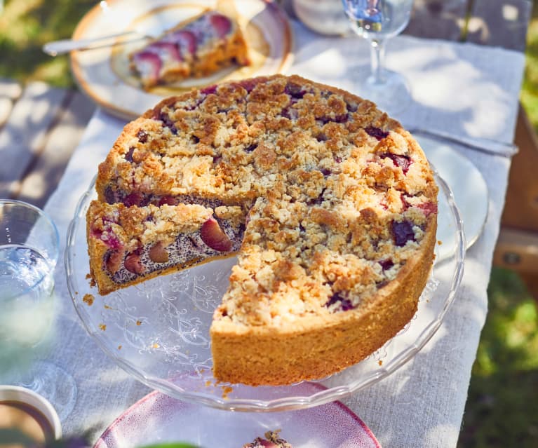 Zwetschgen-Mohn-Torte mit Streuseln